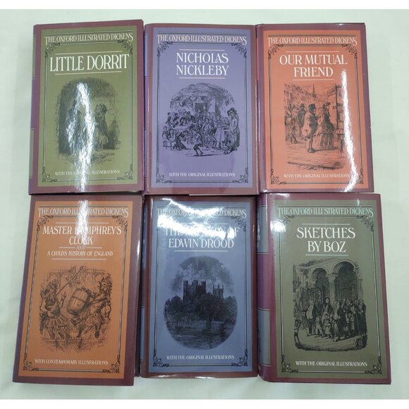 Oxford Illustrated Dickens 20 Vol Set 1987 OUP Missing Oliver Twist - Picture 3 of 10